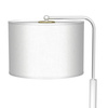 Lampka Biurkowa Stołowa ALBION Biała Tkanina 1xE27 Milagro