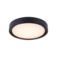 Plafon LED Lampa Sufitowa Oprawa Ścienna Natynkowa 28W 1300lm 2700-5000K CCT RGB Ściemnialna Pilot Timer z Czujnikiem Ruchu Czarny Minimalistyczny Foster Rabalux