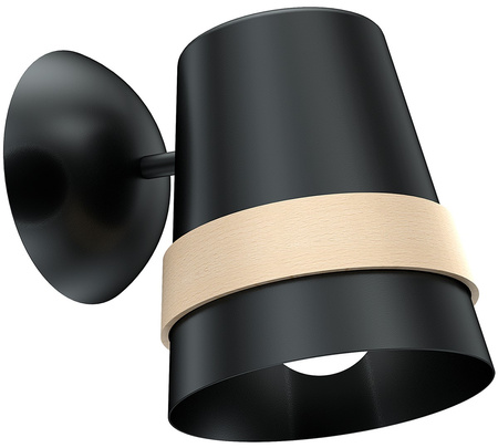 Lampa Ścienna Kinkiet VENEZIA Czarna 1xE27 Milagro