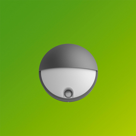 Kinkiet Ogrodowy Lampa Zewnętrzna Elewacyjna 4.3W 800lm 2700K Ciepła IP44 Antracyt z Czujnikiem Ruchu UltraEfficient Capricorn Philips