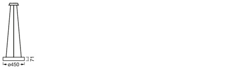 Lampa Wisząca Sufitowa LED 18.5W 500lm CCT Ściemnialna Srebrny SMART+ WiFi Sun@Home Ledvance