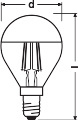 Żarówka LED P45 Kulka E14 4W = 34W 380lm 2700K Ciepła 300° Złota Retrofit Filament CLASSIC Osram