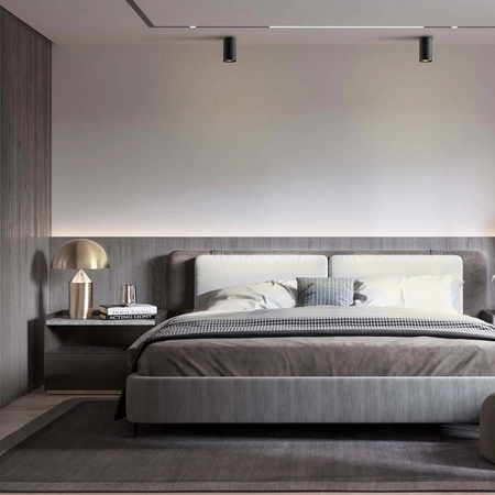 Oprawa Natynkowa SPOT 1x GU10 Czarna TALEN Videx