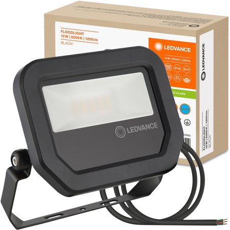 Naświetlacz LED Reflektor Zewnętrzny Lampa 10W 1200lm 6500K IP65 Czarny Floodlight Ledvance