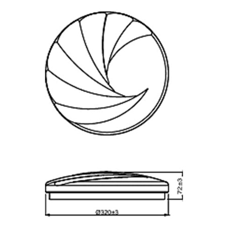 Lampa Sufitowa Plafon Natynkowy LED 17W 1900lm 4000K Biała Shore Philips