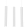 Lampa Wisząca Sufitowa HUDSON Biała 3xGU10 Listwa Milagro