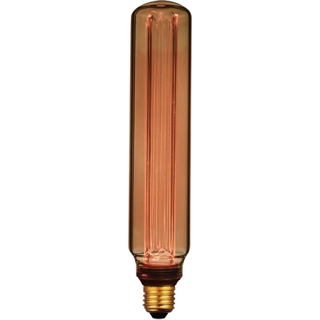 Żarówka Dekoracyjna LED E27 T60 4W 180lm 1800K Ciepła 320° DecoVintage Amber Pillar GOLDLUX (Polux)