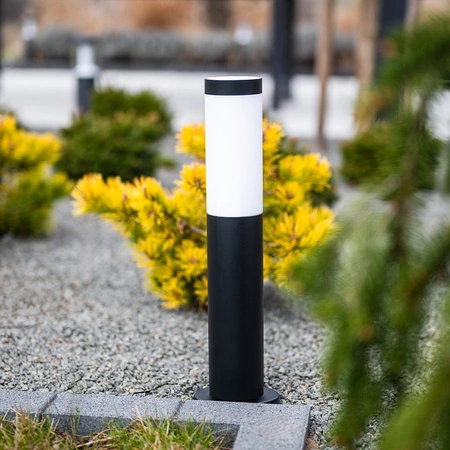 Lampa Ogrodowa Zewnętrzna E27 CZARNY SŁUPEK 45cm Lilium LUMILED