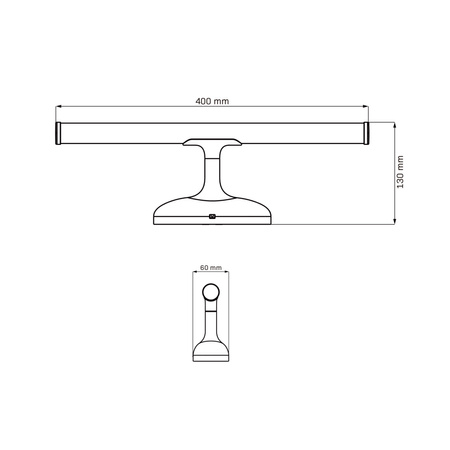 Kinkiet Ścienny LED Łazienkowy 6W 750lm 4000K Neutralna Biały Chrom IP44 ARMONA Sanico Goldlux
