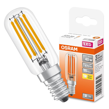 Żarówka LED T25 Tubularna E14 4.2W = 40W 470lm 2700K Ciepła 300° SPECIAL Osram