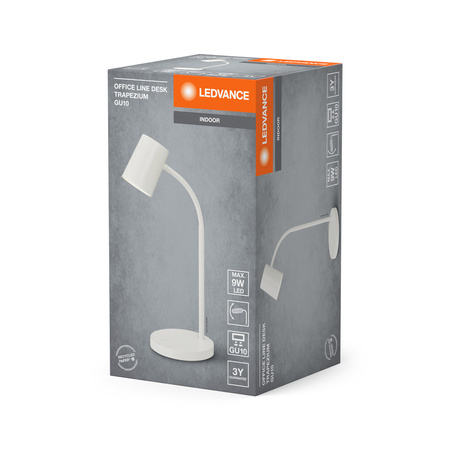 Lampa Stołowa Oprawa Biurkowa Stojąca GU10 Biały USB-C Office Line Ledvance