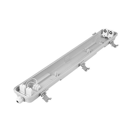 Oprawa Lampa Hermetyczna Pyłoszczelna 2x T8 IP65 Przezroczysta 60cm Masterled