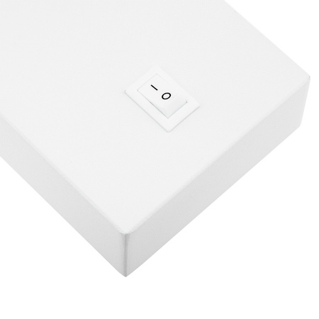 Lampa ścienna Kinkiet GU10 RING z włącznikiem biały