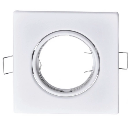 Zestaw 3x Oprawa halogenowa ruchoma GOLDLUX (Polux) kwadratowa biała + żarówka LED GU10 3,5W