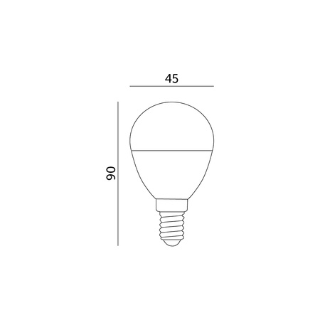 Żarówka LED E14 Kulka 9W 900lm 3000K Ciepła 200° Premium Kobi