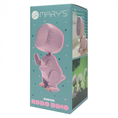 Zegar Elektroniczny dla Dzieci BUDZIK Różowy Akumulatorowy 1200mAh ROBO MARY'S