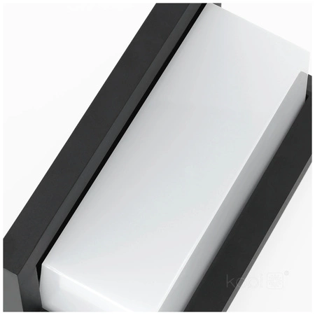 Kinkiet Ogrodowy Lampa Elewacyjna LED LENTERO 12W 4000K z Czujnikiem Ruchu IP54 Czarny KOBI