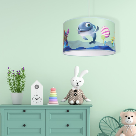 Lampa Wisząca Sufitowa DELFINKA FINKA MiniMini 1xE27 Milagro