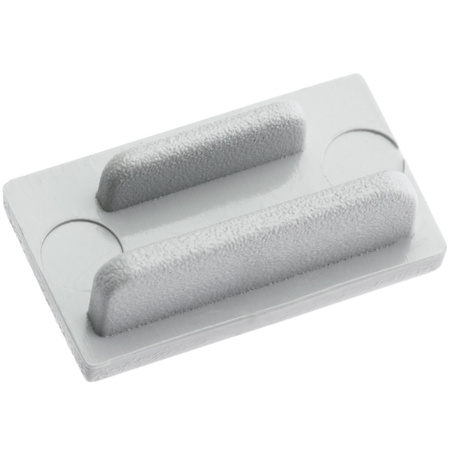 Zaślepka do profilu natynkowego KM35 pełna szara tworzywo sztuczne