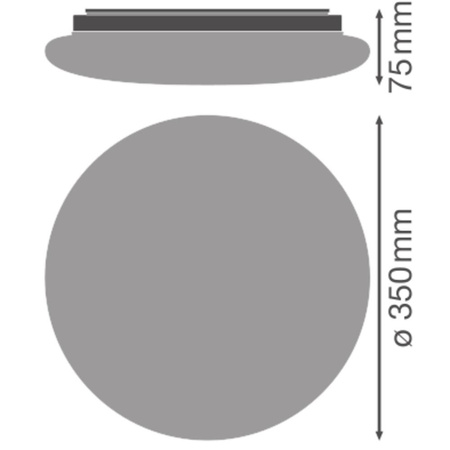 Plafon LED Lampa Sufitowa 18W 1440lm 3000K - 4000K - 5000 K CCT z Czujnikiem Ruchu Zmierzchu Natynkowa Biały 35cm Surface Ledvance