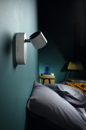 Lampa Ścienna Kinkiet LED 4.5W 500lm 2700K Biała Star Philips