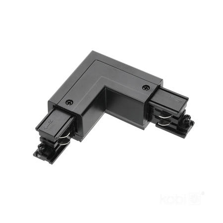 Łącznik do Szynoprzewodu 3-Obwodowy L Lewy Zewnętrzny Czarny Kobi