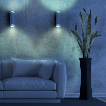 Kinkiet Ścienny Lampa Oprawa Natynkowa 2x GU10 Biały PARIS Sanico Goldlux