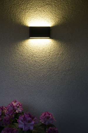 Lampa Ogrodowa Zewnętrzna Elewacyjna KINKIET LED Slim M1016 BL 11W 1250lm 3000K Ciepła Su-Ma