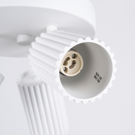 Lampa Sufitowa Plafon Tuba Spot 3x GU10 Biała Karbon Deep Space SL.1544 Sollux