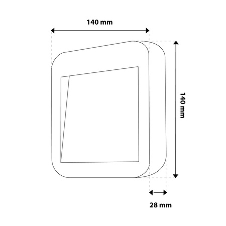 Lampa Ogrodowa Zewnętrzna Schodowa Kinkiet Elewacyjny CCT 3000-6500K LED 4W IP65 VIREO LUMILED