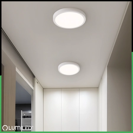 Oprawa Natynkowa Lampa LED Sufitowa 12W Okrągła 4000K GLOW Biała LUMILED