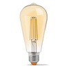 Żarówka LED E27 ST64 Edison 6W = 44W 550lm 2200K Ciepła 360° FILAMENT Bursztynowa Ściemnialna Videx