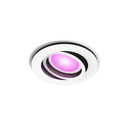 Oprawa Podtynkowa Wpuszczana LED 4.2W 400lm IP20 White and Color Ambiance RGB + TW Biała Inteligentna SMART Zigbee Bluetooth Centura Philips HUE