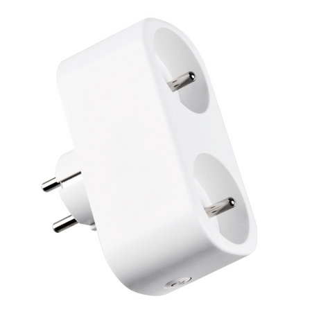 Inteligentne Gniazdko Wifi SMART Tuya Podwójne Gniazdo z wyłącznikiem 16A