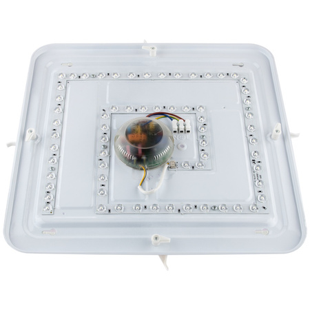 Plafon LED sufitowy łazienkowy 72W 3000-6500K Biały Kwadratowy Diament 43cm + Pilot