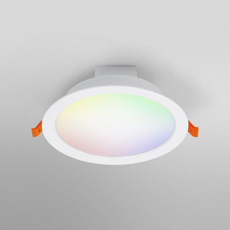 Oprawa Podtynkowa Panel LED Punktowa SPOT 12W 1000lm Ściemnialna CCT RGB Okrągła 17cm Biały SMART+ WiFi Downlight Ledvance