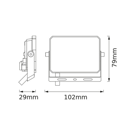 Naświetlacz LED Halogen Zewnętrzny Reflektor 10W 6500K 900lm IP65 FLOODLIGHT LUX OSRAM