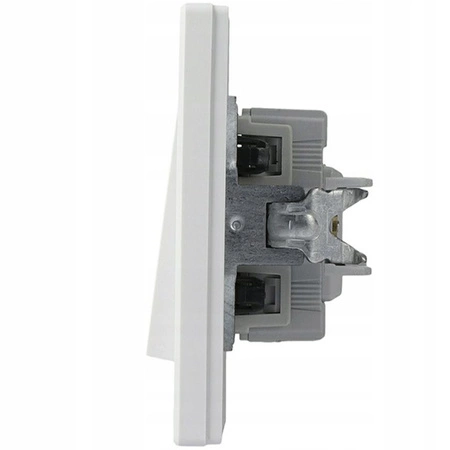 Łącznik Włącznik Jednobiegunowy z Podświetleniem z Ramką Podtynkowy SCHNEIDER ASFORA