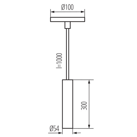 Lampa Sufitowa Wisząca LED Natynkowa Zwis Żyrandol GU10 Biała Phlox Kanlux