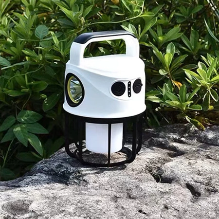 Lampa Kempingowa Biwakowa Akumulatorowa LED Turystyczna Latarka USB-C