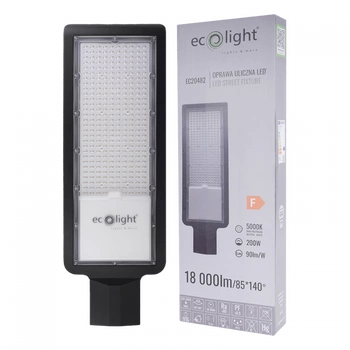 Lampa Uliczna Drogowa LED 200W 18000lm 5000K Zimna IP65 ECONOMY Ecolight
