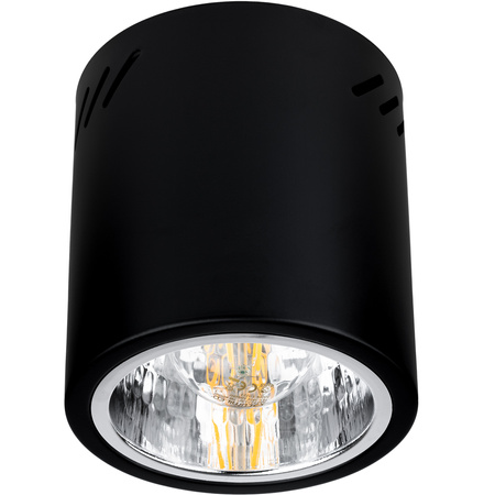 Oprawa Sufitowa Natynkowa Stała Okrągła APUS 13 Spot TUBA Czarna E27