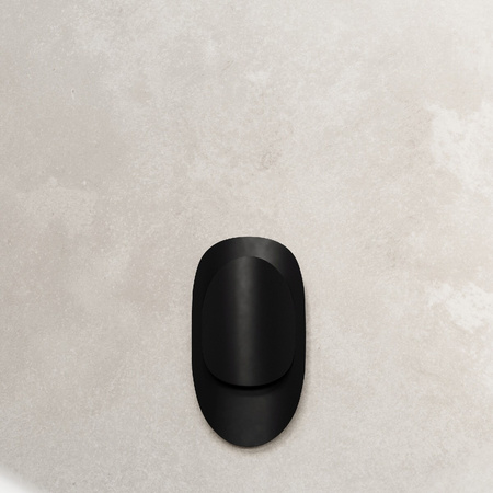 Lampa Ścienna Kinkiet G9 Owalna Czarna Nowoczesna Tear Sollux