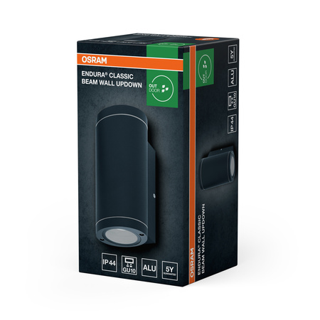 Kinkiet Ogrodowy Lampa Elewacyjna Zewnętrzna GU10 Szary IP44 Endura Osram