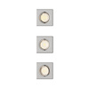 3x Oprawa Podtynkowa Wpuszczana LED GU10 Ruchoma Aluminiowa Kwadratowa Nikiel Peridot Philips