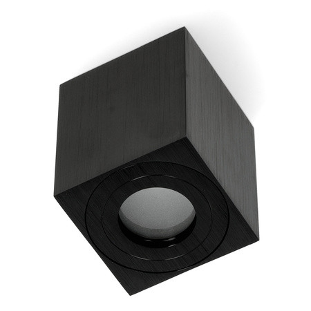 Oprawa Natynkowa Halogenowa Wodoodporna Aluminiowa GU10 IP44 Czarna Aquarius Kobi