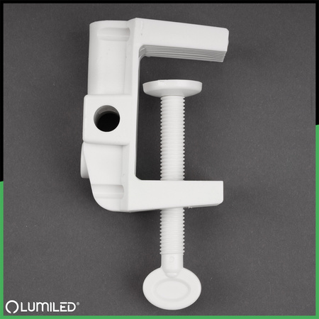 Uchwyt Do Lampek Biurkowych Zacisk Klips do Blatu Biały Lumiled