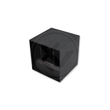 Kinkiet Ogrodowy LED Lampa Elewacyjna Zewnętrzna 2x3W 4000K Regulowana góra dół Czarna