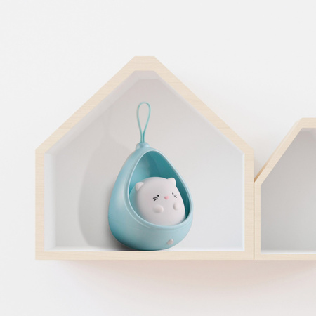 Lampka Dekoracyjna LED Akumulatorowa 0.5W 3000K Ciepła Niebieski Kitty Sanico Goldlux