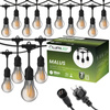 Girlanda Ogrodowa Zewnętrzna Łańcuch Świetlny 10m 10x E27 Żarówki SMOKEY 6W 2200K MALUS Lumiled